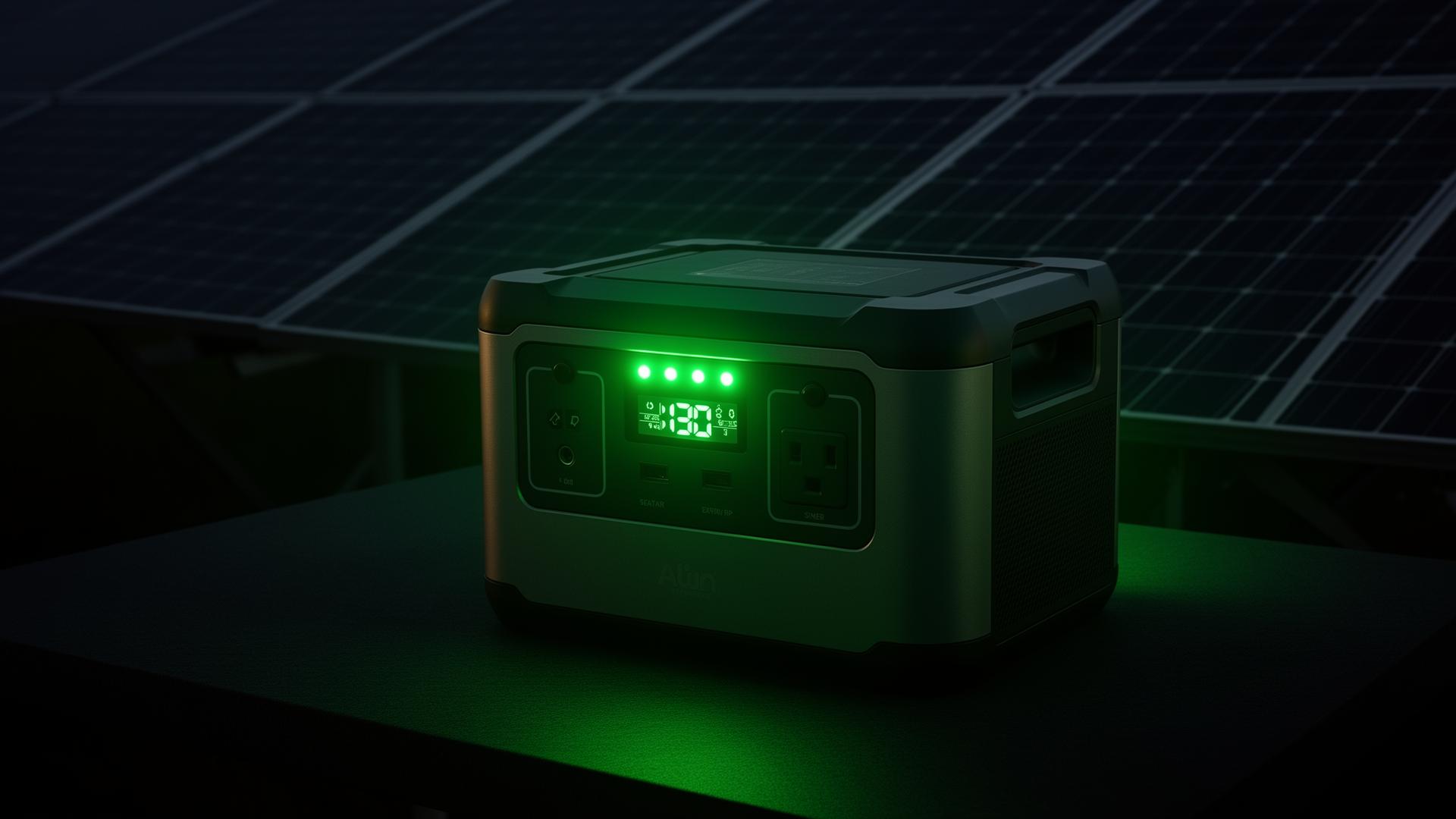 Portable power station providing backup electricity during a home power outage