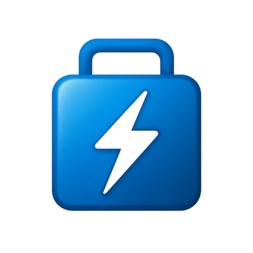 Portable Power Case Square Logo